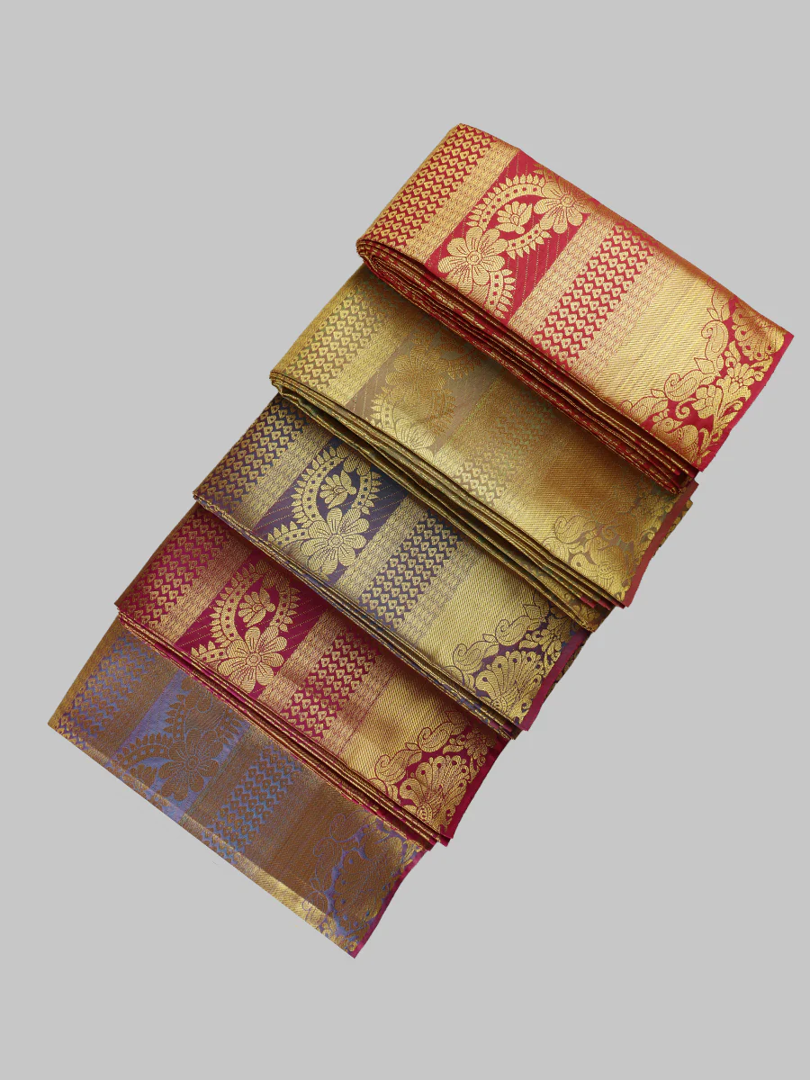 Pure cotton Jari shawls (Ponnadai) suitable as an offering